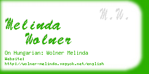 melinda wolner business card